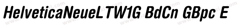 HelveticaNeueLTW1G BdCn GBpc EUC H字体转换